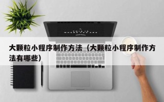 鞍山大颗粒小程序制作方法（大颗粒小程序制作方法有哪些）